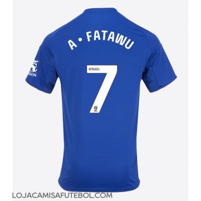 Camisa de Futebol Leicester City Issahaku Fatawu #7 Equipamento Principal 2025-26 Manga Curta Camisa de Futebol Leicester City Issahaku Fatawu #7 Equipamento Principal 2025-26 Manga Curta
